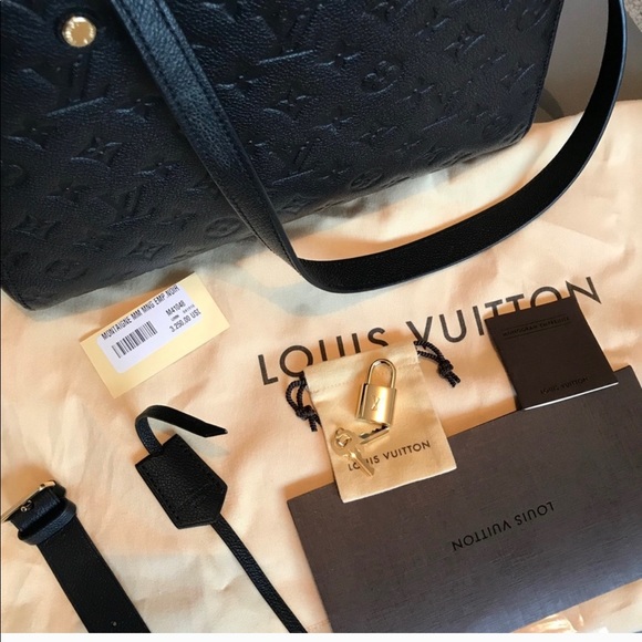 Louis Vuitton Montaigne Empreinte Leather MM, Noir - Picture 7 of 8